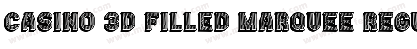 Casino 3D Filled Marquee Regular字体转换